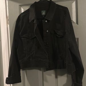 Distressed look jacket